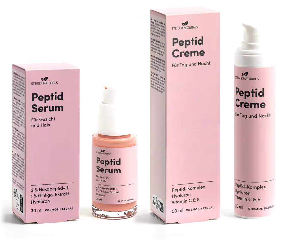 Peptid-Duo: Peptid Serum 30 ml und Peptid Creme 50 ml